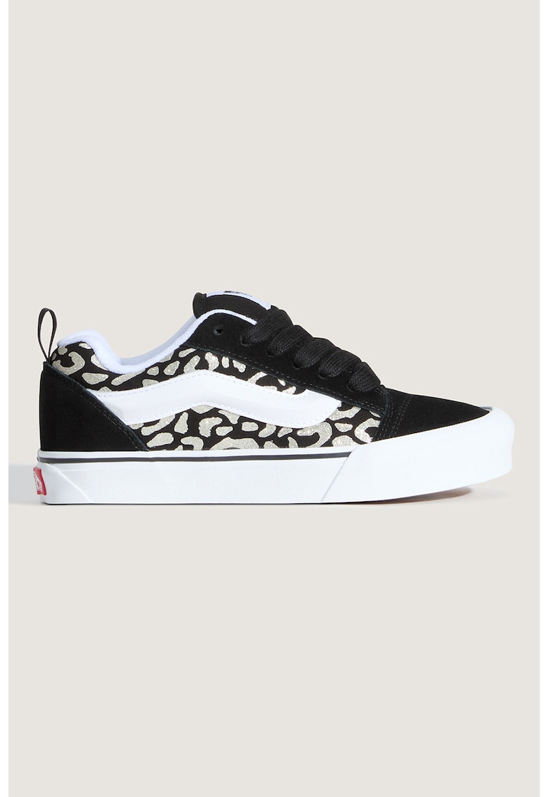 Tenisi din piele intoarsa cu animal print Knu Skool - Auriu/Negru