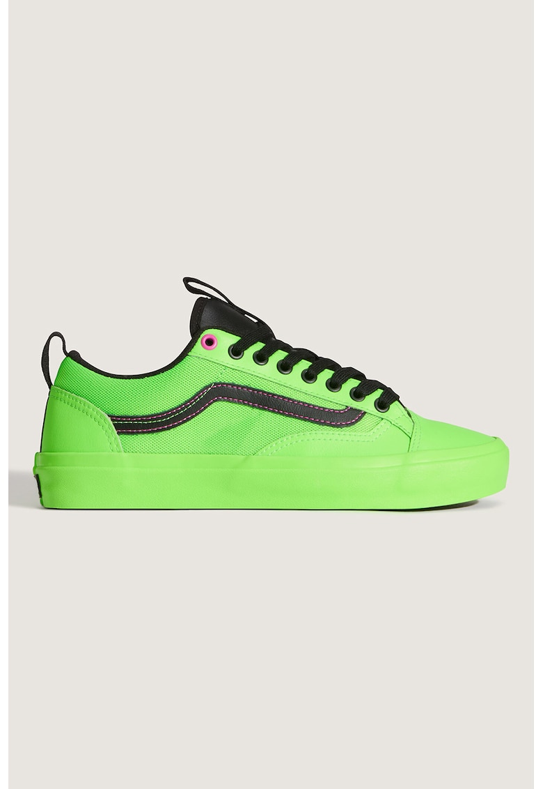 Pantofi sport Skate Old Skool 36 Acid din piele - Negru/Verde neon