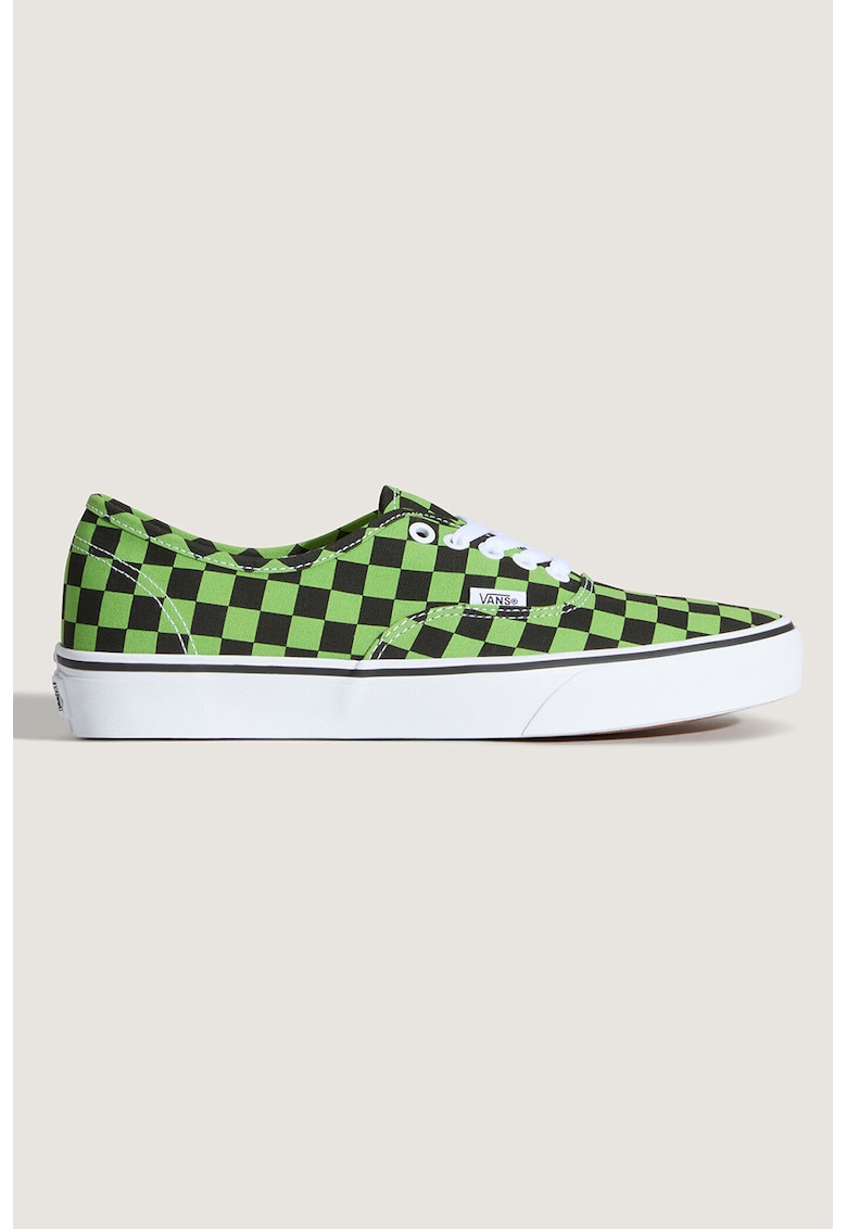 Tenisi cu imprimeu Authentic - Negru/Verde lime