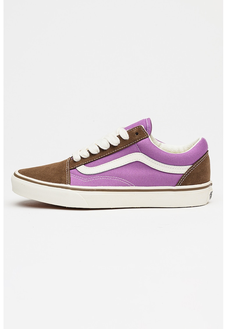 Tenisi cu piele intoarsa Old Skool - Maro/Violet