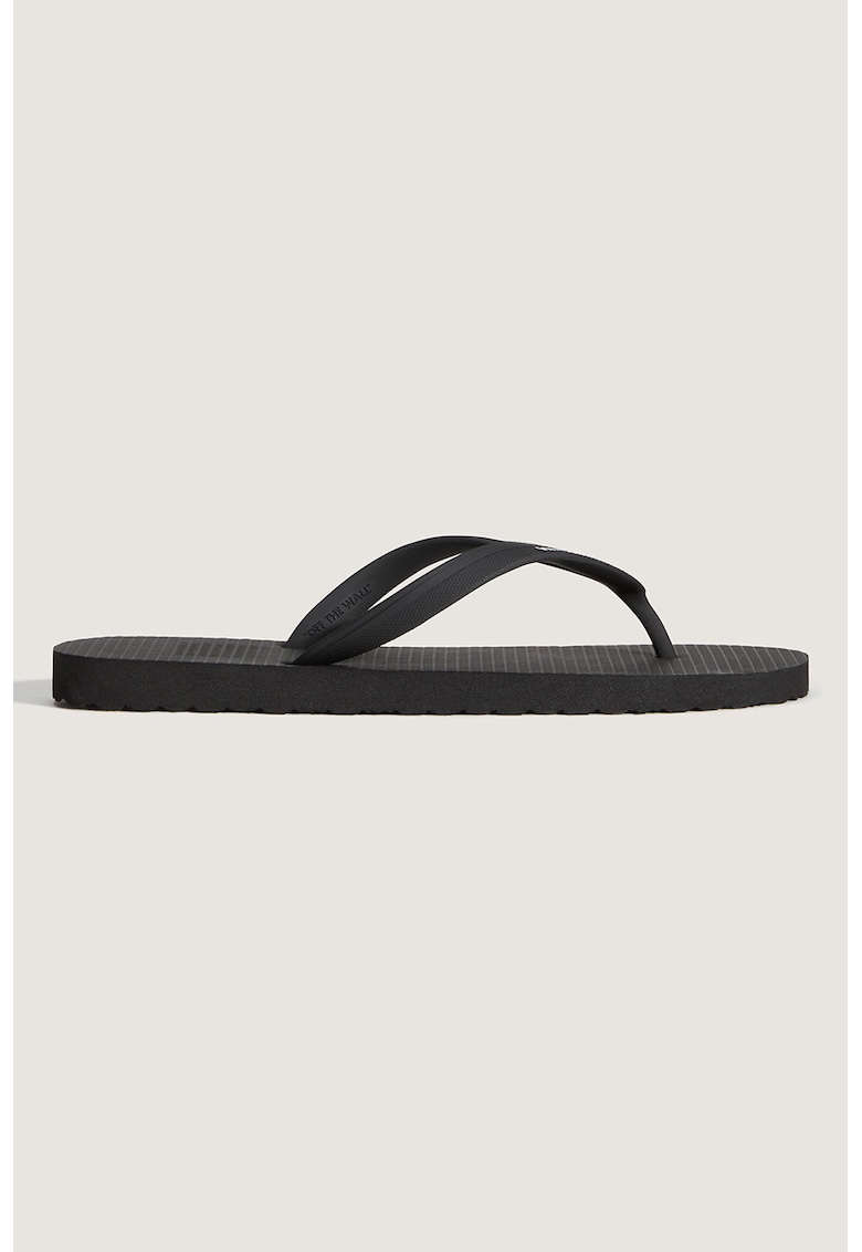 Papuci fli-flop cu model unisex Makena - Negru