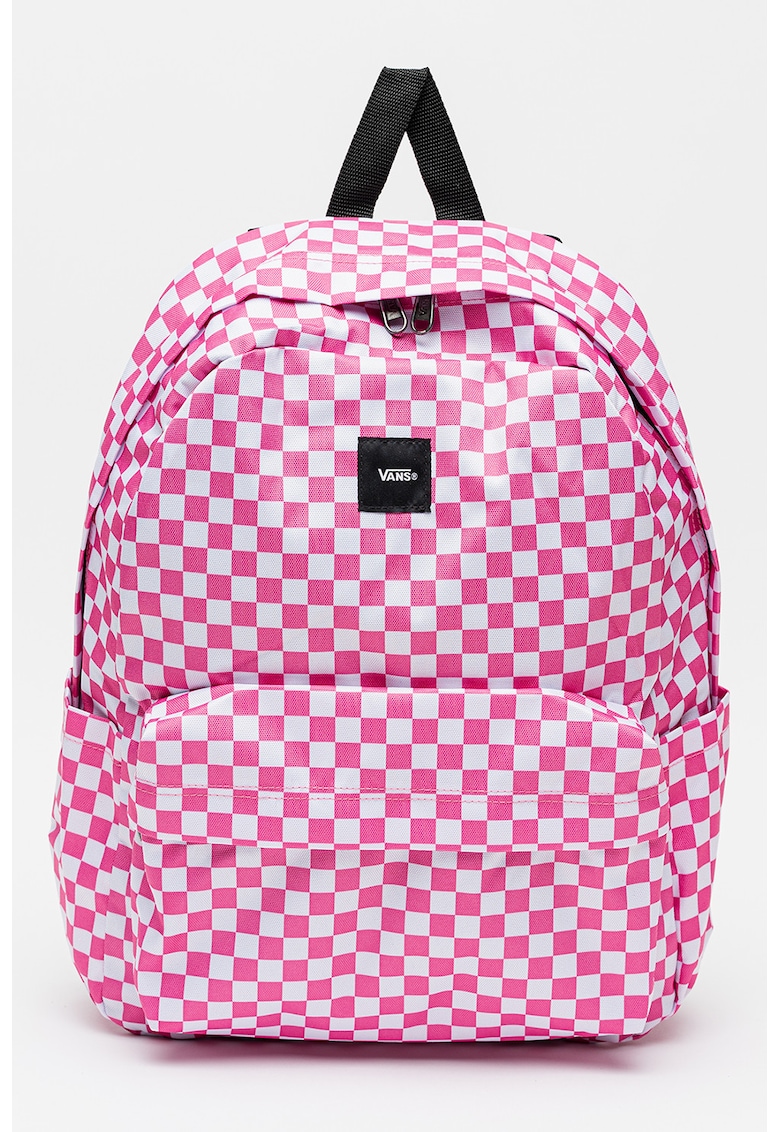 Rucsac in carouri Old Skool32`44 - Alb/Roz - 22 l