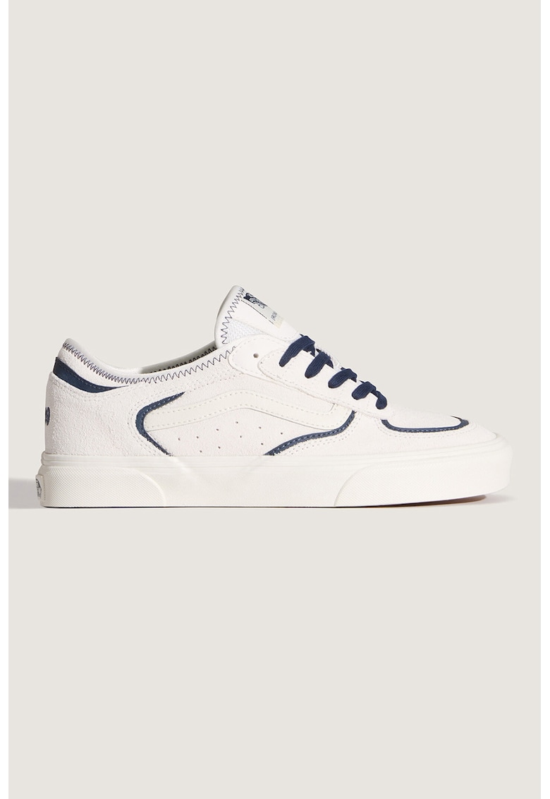 Pantofi sport Rowley Classic din piele intoarsa cu model unisex - Albastru ultramarin/Bej deschis