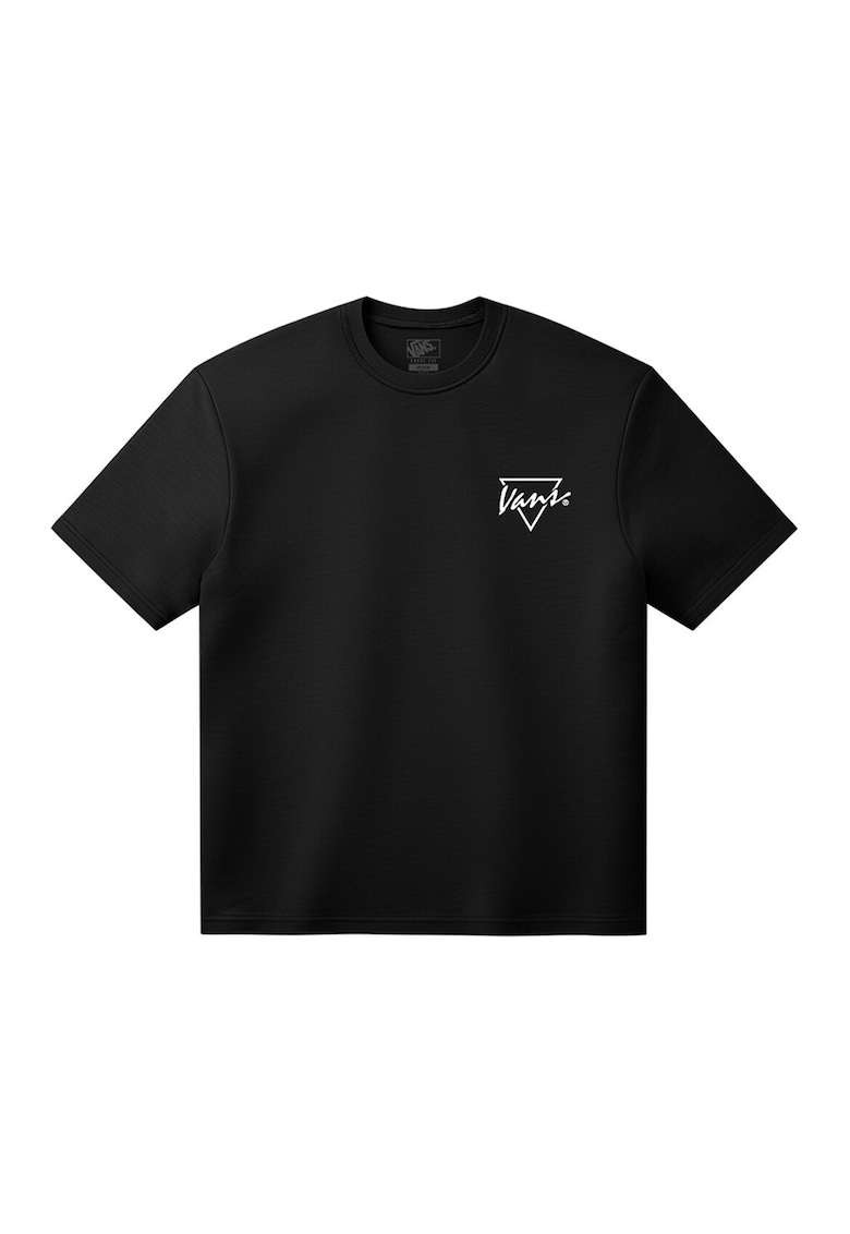 Tricou din bumbac Palm Drive - Negru/Portocaliu