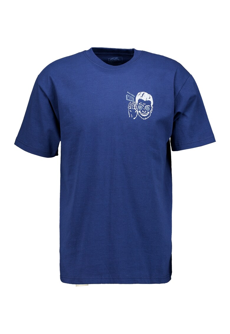Tricou cu imprimeu grafic Need - Alb/Albastru indigo
