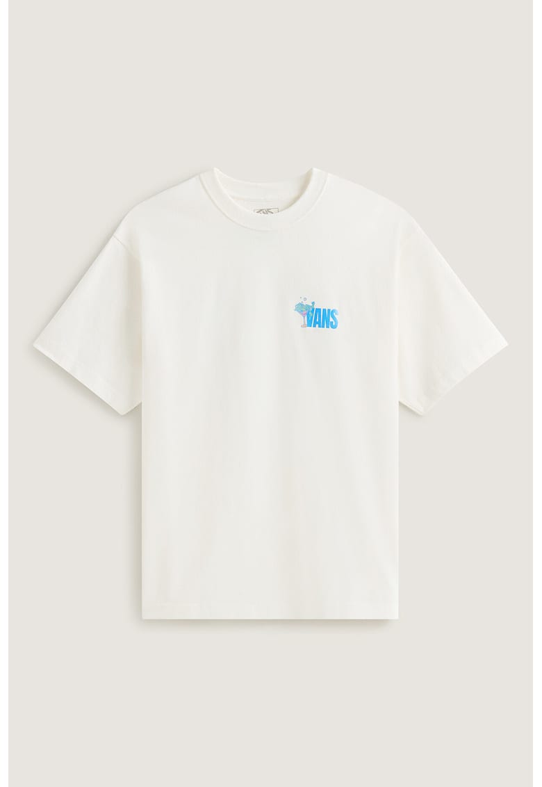 Tricou din bumbac Bar Hopper - Albastru cobalt/Bej deschis