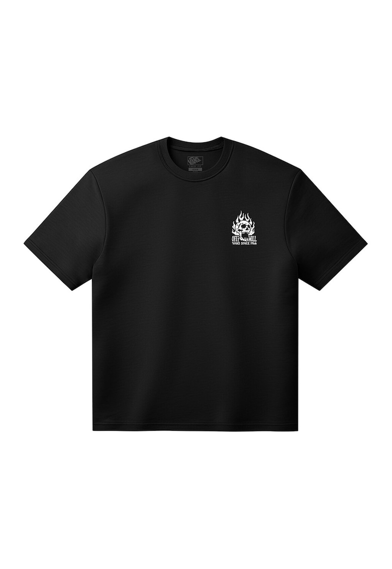 Tricou din bumbac Off The Wall Fever Vintage - Negru/Portocaliu