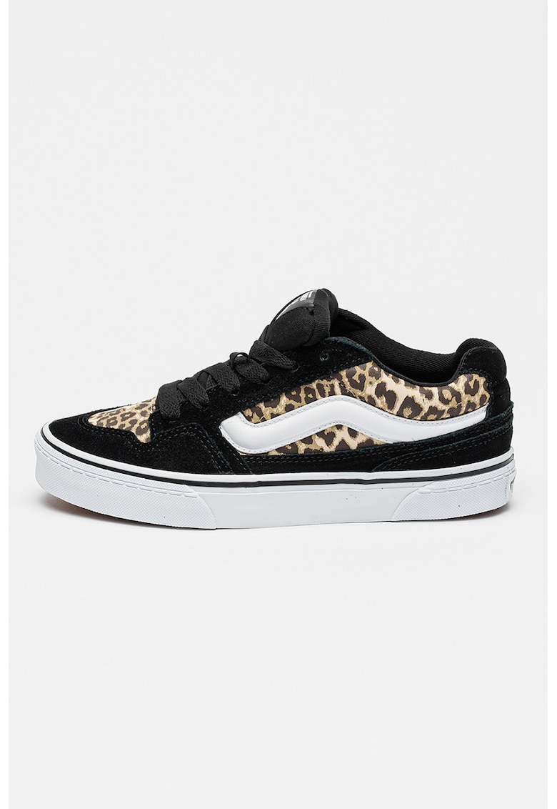 Pantofi sport cu model animal print Caldrone - Negru/Bej deschis