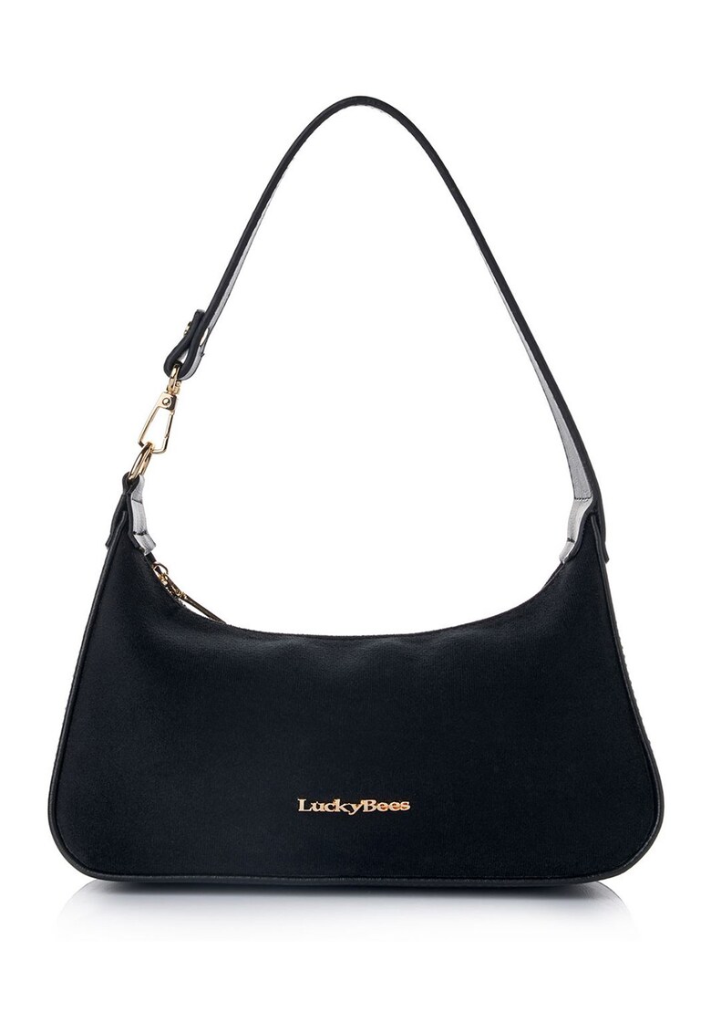 Geanta cu bareta de umar - Negru stins - 12.5x27x6.5