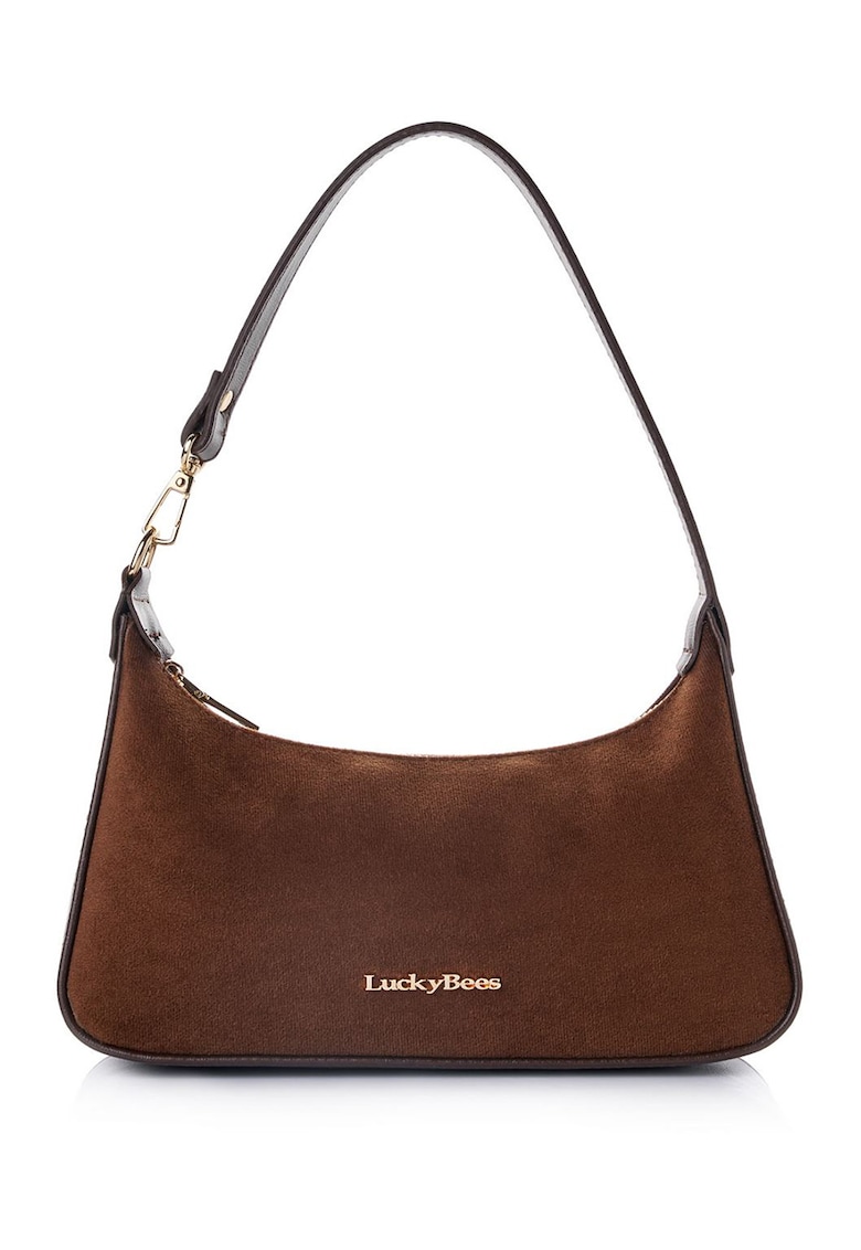 Geanta cu bareta de umar - Maro - 12.5x27x6.5
