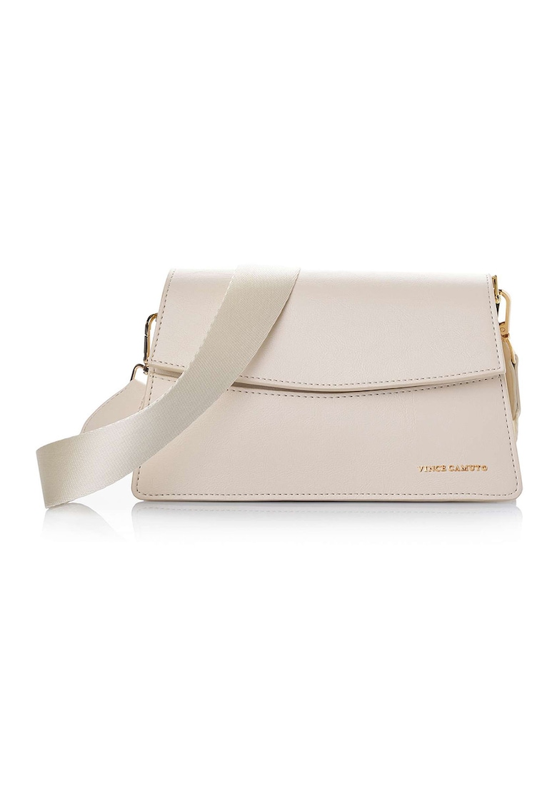 Geanta crossbody din piele ecologica - Bej deschis