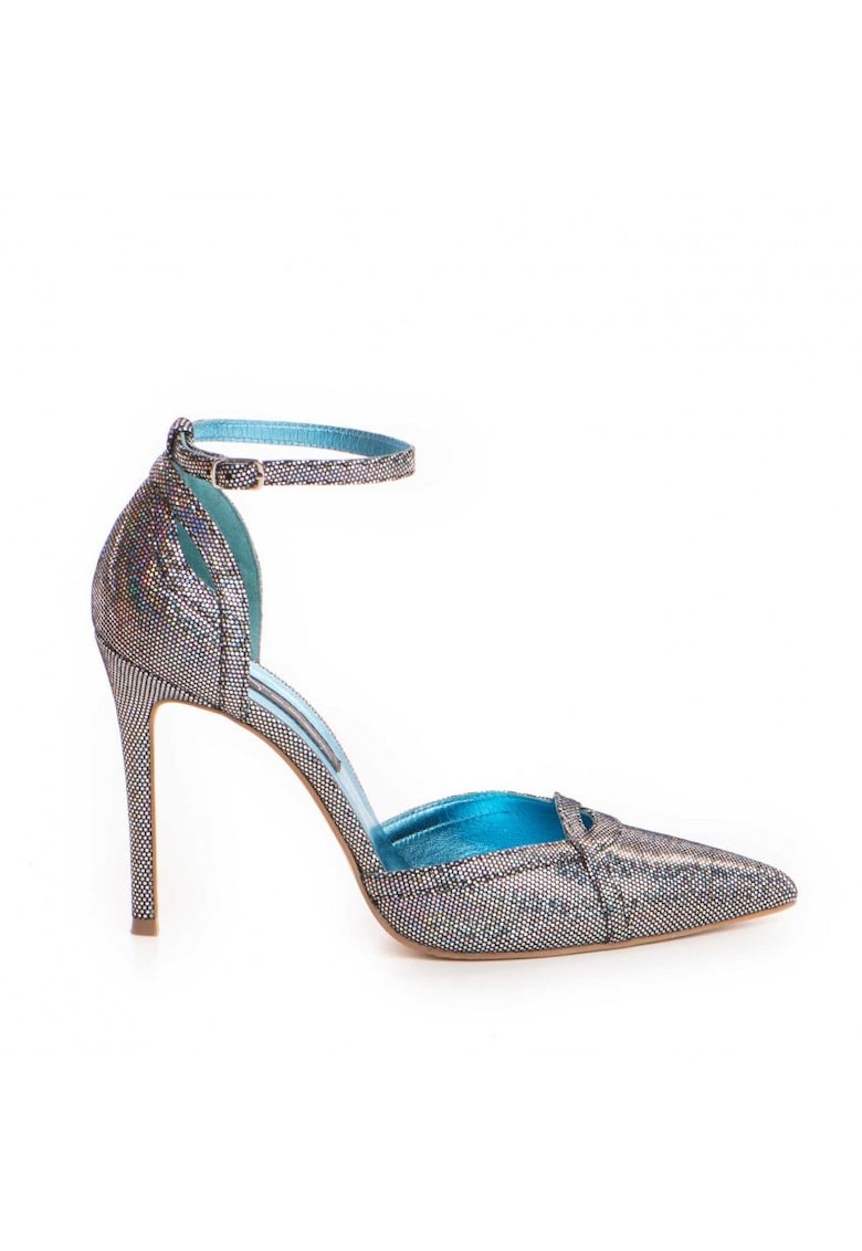 Pantofi stiletto piele naturala Sparkle Ashanti