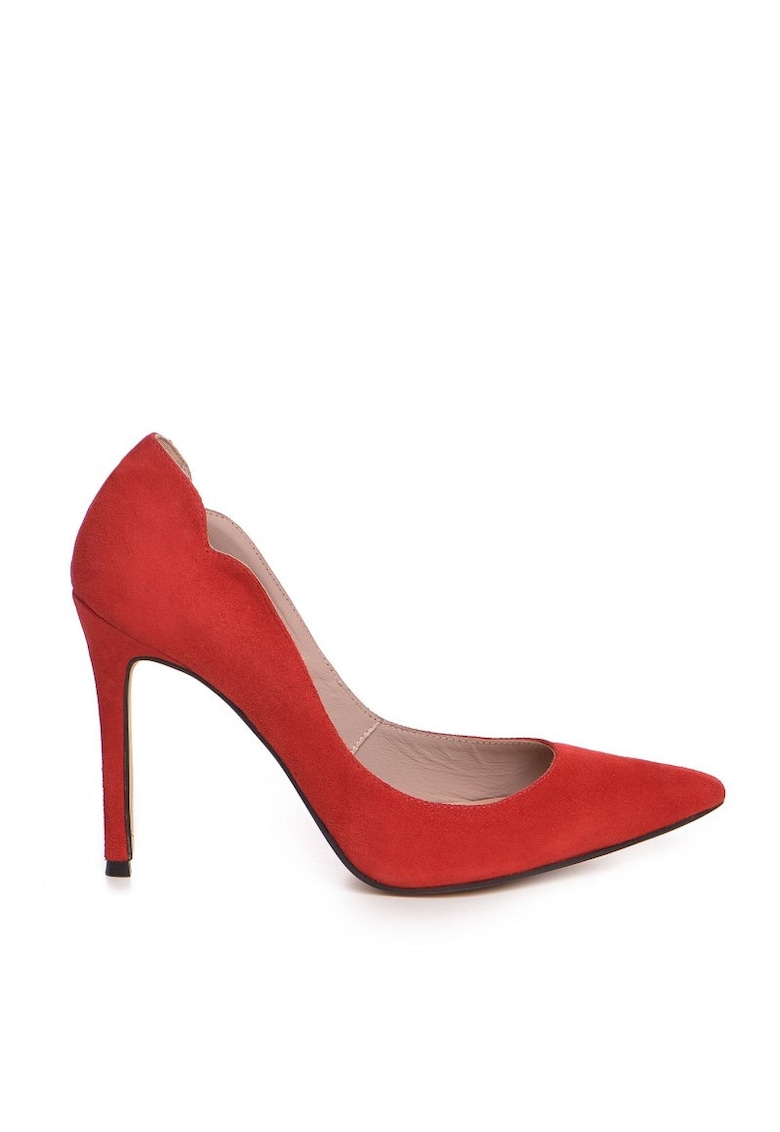 Pantofi stiletto piele naturala Rosu Harley