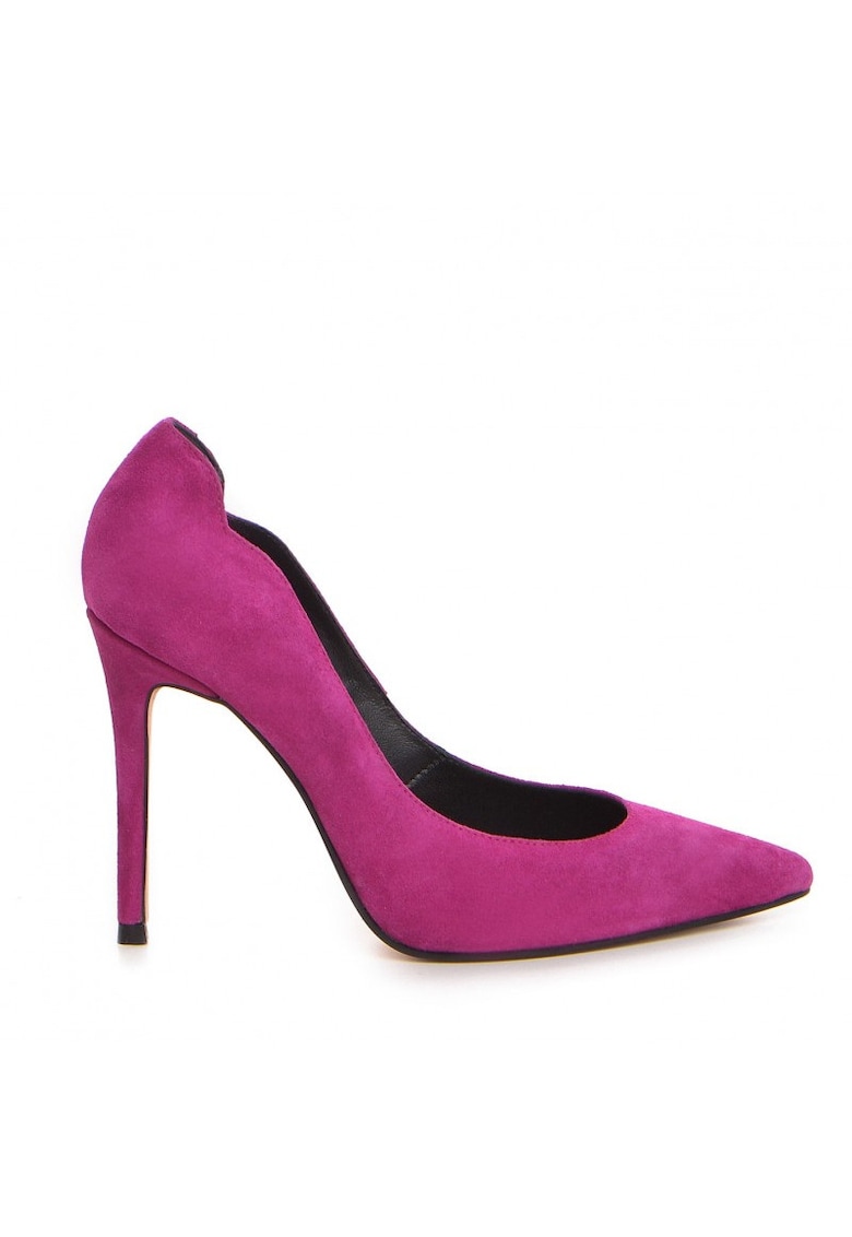 Pantofi stiletto piele naturala Fucsia Harley