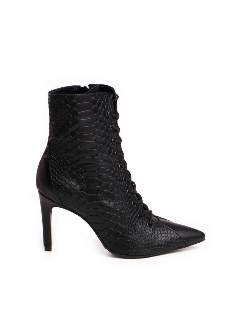 Botine Dama Piele Naturala Negru Daria