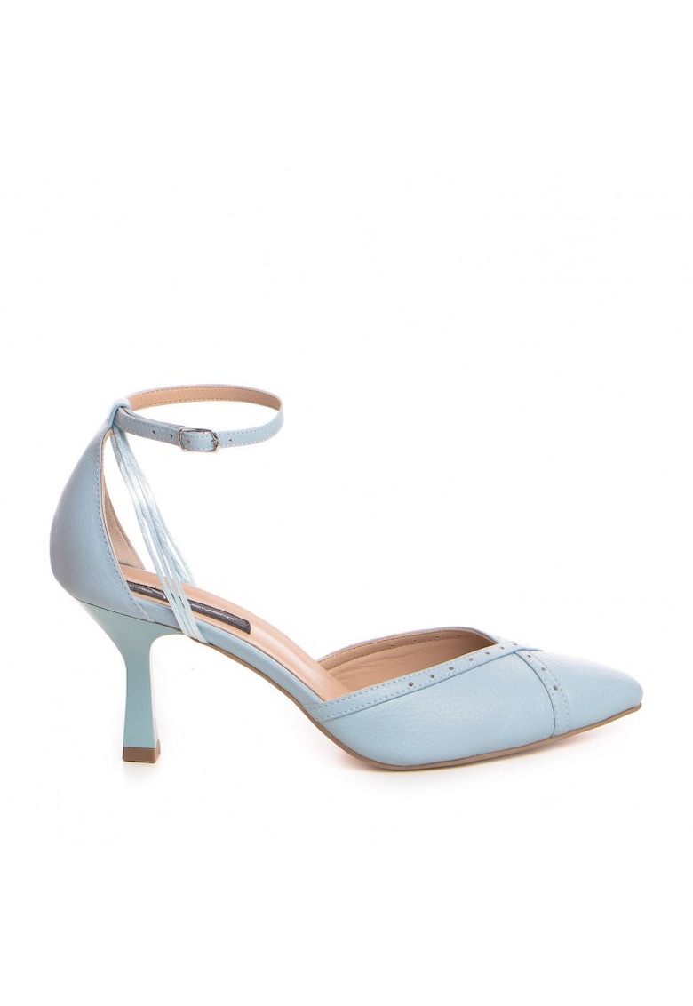 Pantofi Piele Naturala Bleu Rihanna