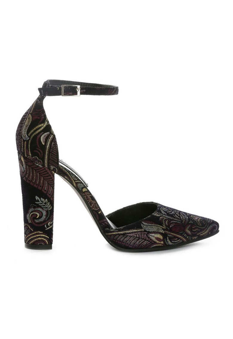 Pantofi cu toc gros piele Urban Baroque Pumps
