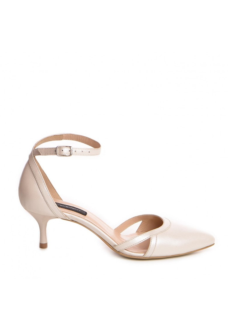 Pantofi mireasa piele naturala Ivoire Cassandra