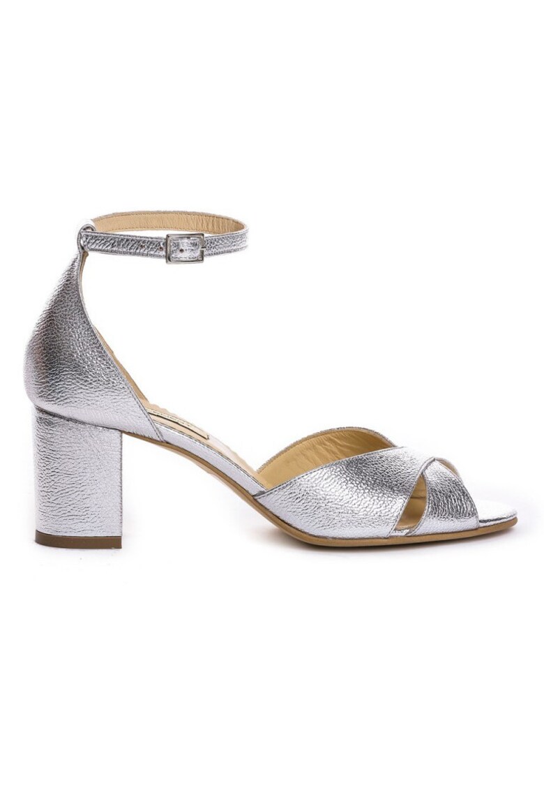 Sandale mireasa piele naturala Silver Lotus