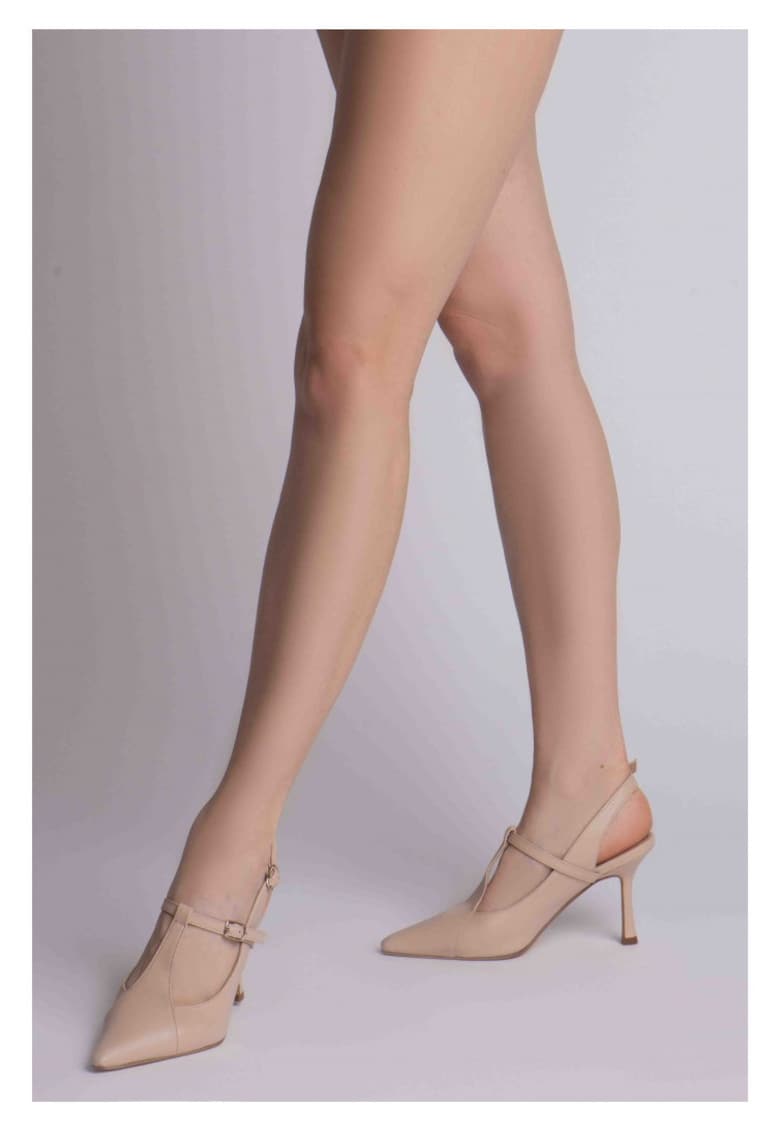 Pantofi stiletto piele naturala Rose Donna