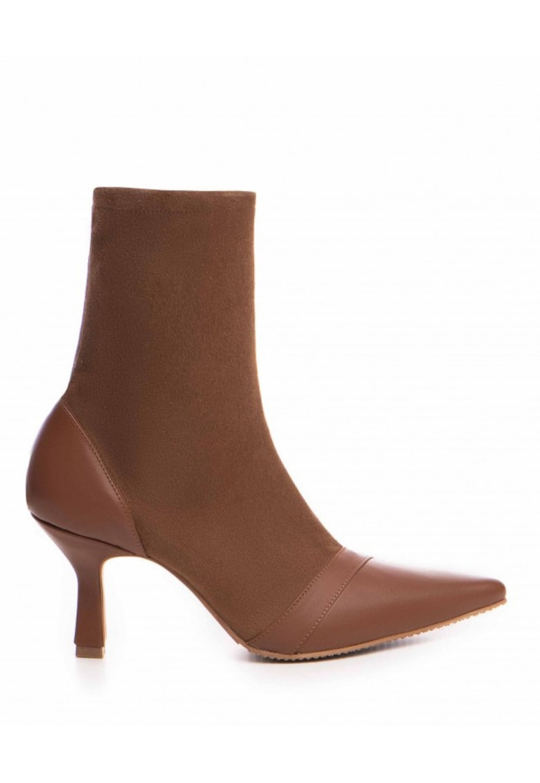 Botine Dama Piele Naturala Camel Catrina