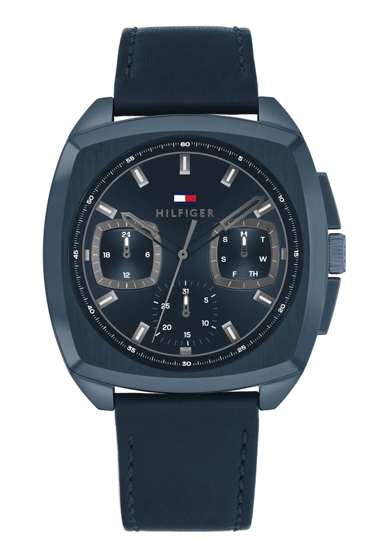 Часовник Apollo - мъжки - син - 41mm - кожена каишка