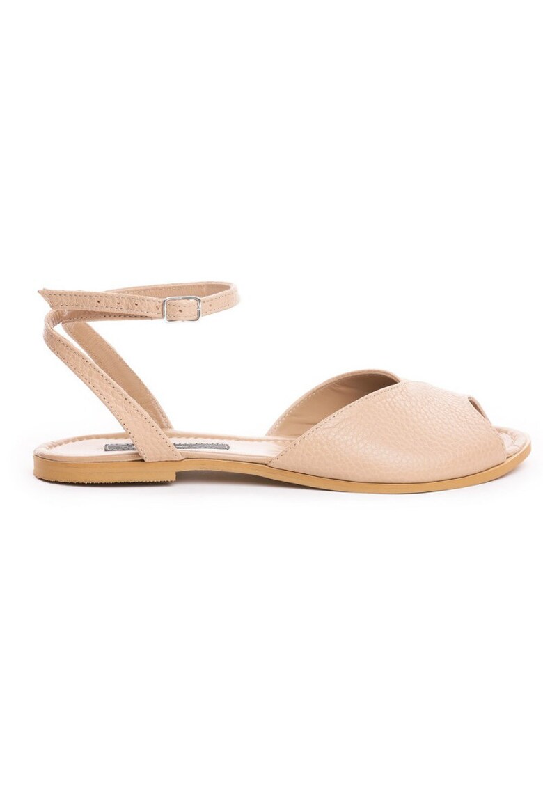 Sandale dama piele fara toc Nude Nomad