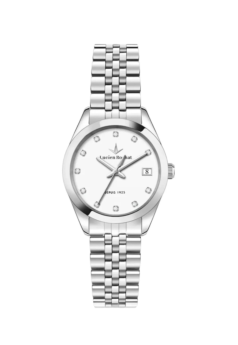 Часовник MADAME - стомана - диаманти - бял циферблат - 32mm размер
