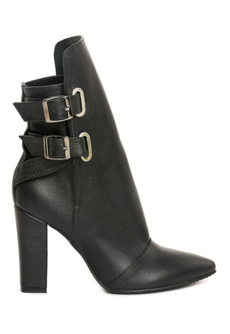 Ghete dama Rock the City Negru Piele Naturala