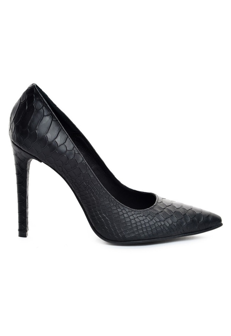 Pantofi Stiletto Piele Naturala Negru