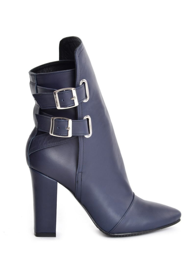 Ghete dama Piele Naturala Bleumarin Rock the City