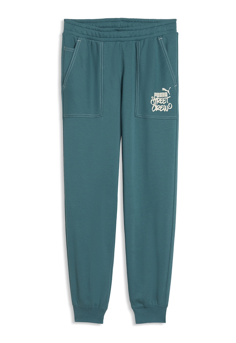 Pantaloni de trening relaxed fit cu talie elastica Mid 90s - Verde persan