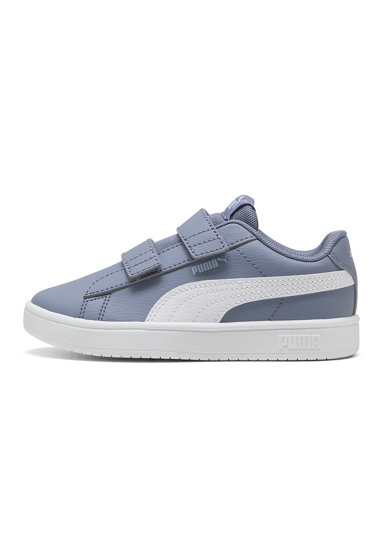 Pantofi sport Rickie Classic cu velcro - Alb/Albastru prafuit
