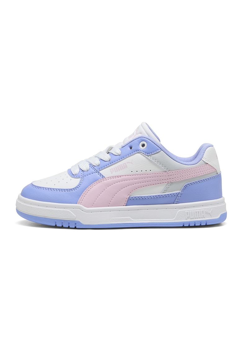 Pantofi sport Caven III de piele ecologica - Alb/Albastru pastel/Roz pastel