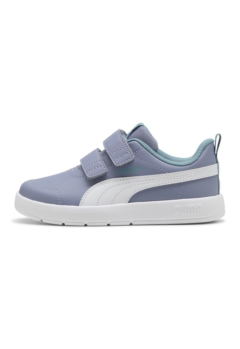 Pantofi sport Courtflex V3 cu velcro - Albastru marin/Albastru stins