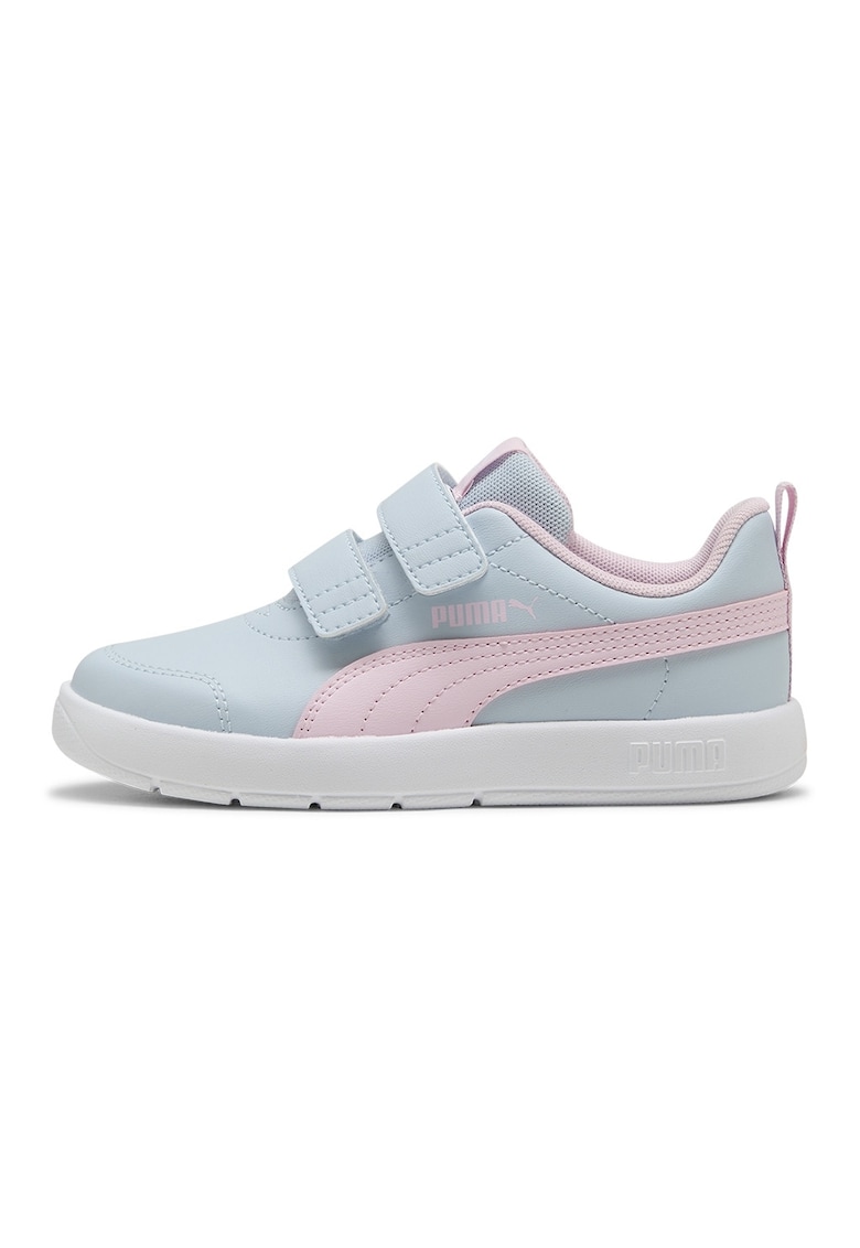 Pantofi sport Courtflex V3 cu velcro - Roz pastel/Albastru glaciar