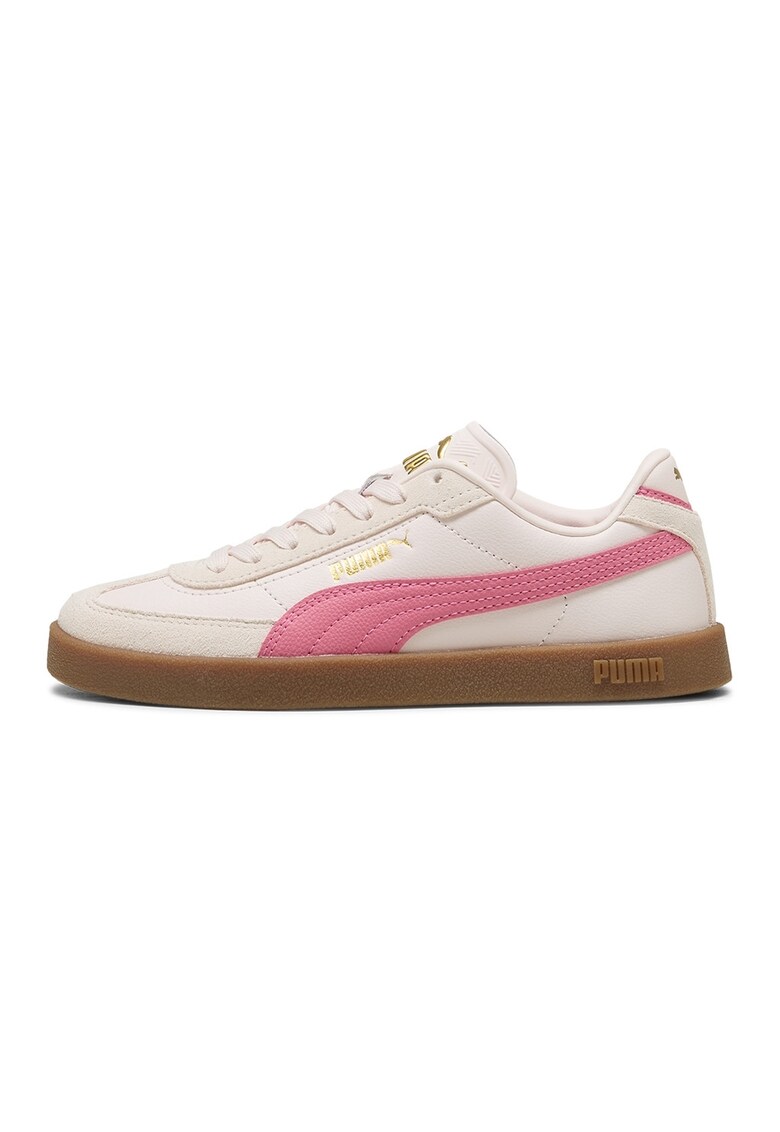 Pantofi sport Club II Era cu detalii din piele intoarsa - Roz/Roz pal