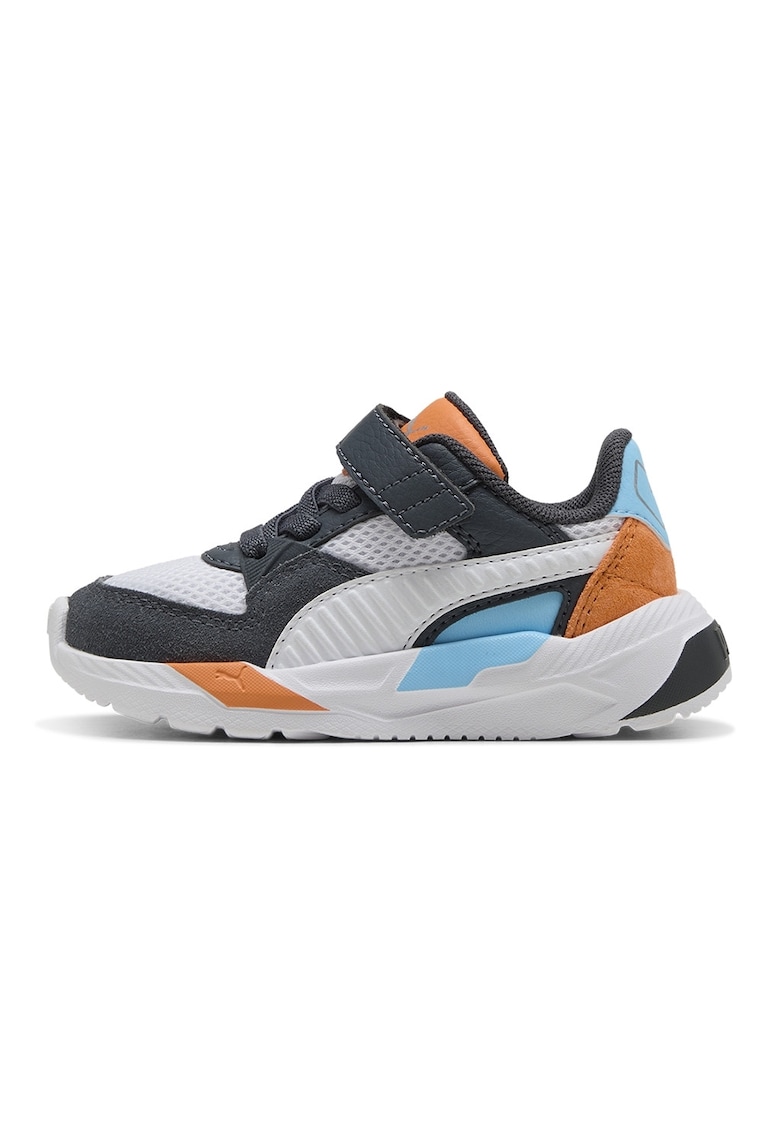 Pantofi sport Trinity 2 AC+ cu velcro - Portocaliu dovleac/Negru antracit/Albastru deschis