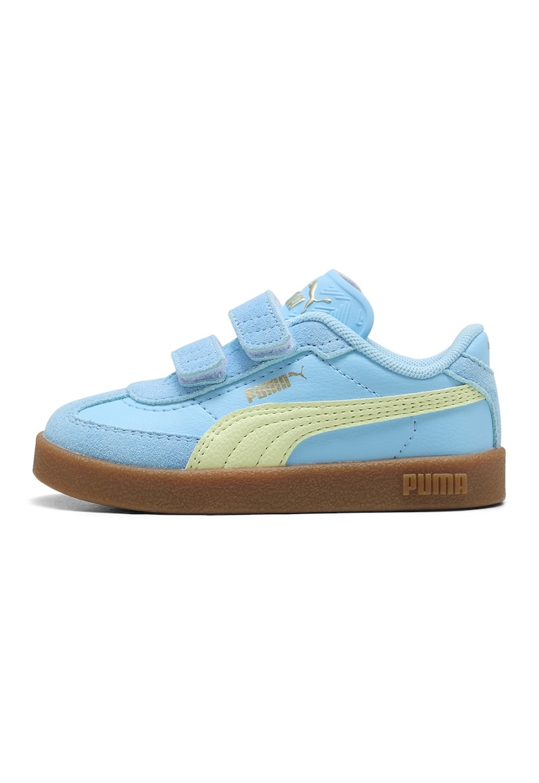 Pantofi sport Club II Era cu velcro - Galben pal/Albastru deschis neon
