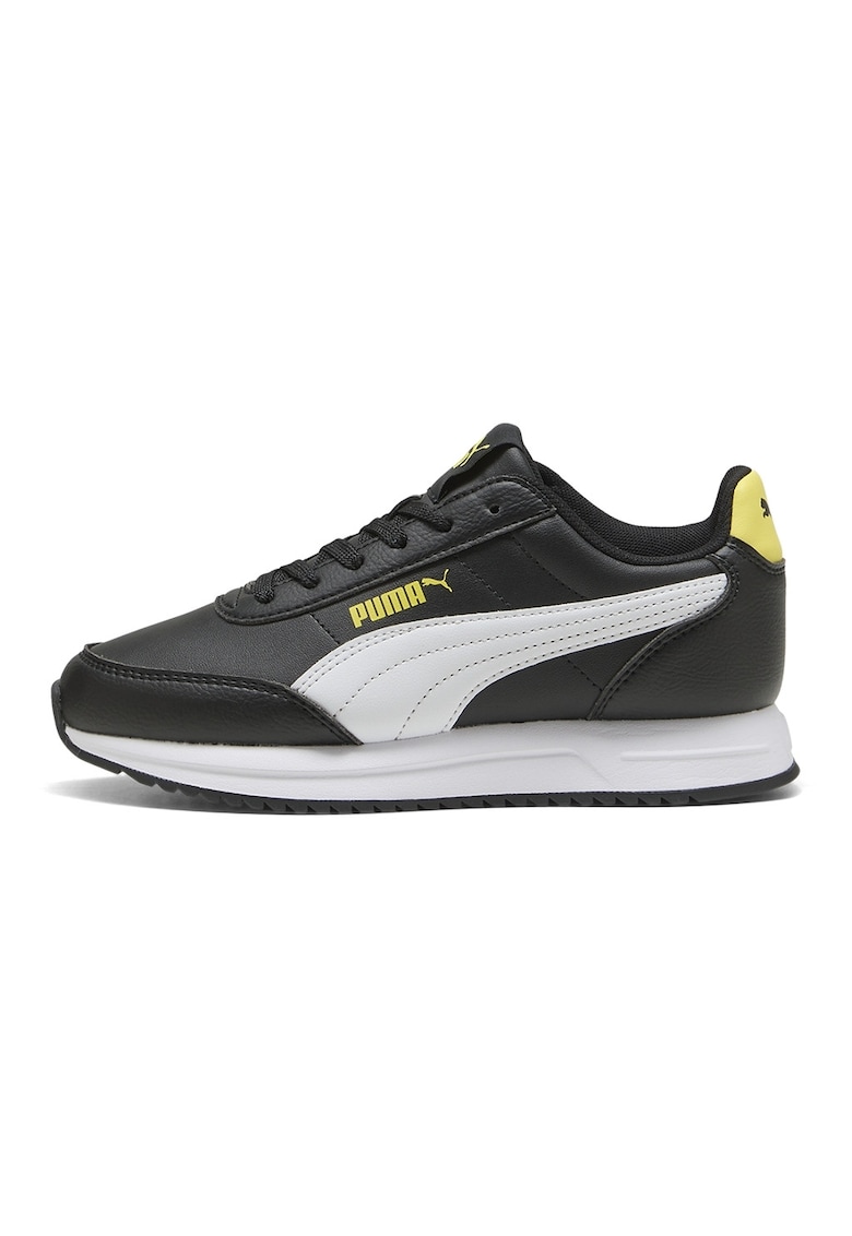 Pantofi sport Lightwind de piele ecologica - Alb/Negru/Galben