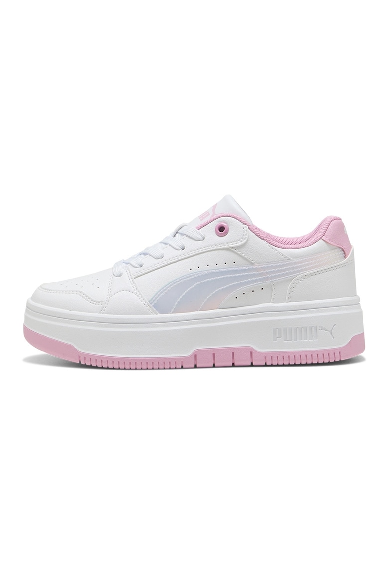 Pantofi sport Rebound 2.0 flatform de piele - Alb/Roz pastel