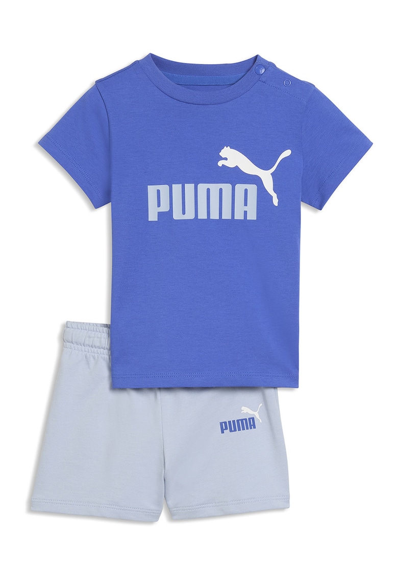 Set de tricou si pantaloni scurti Minicats - Albastru deschis