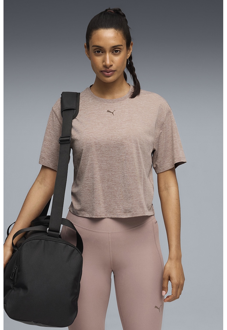 Tricou lejer cu maneci cazute - pentru antrenament Cloudspun - Roz prafuit