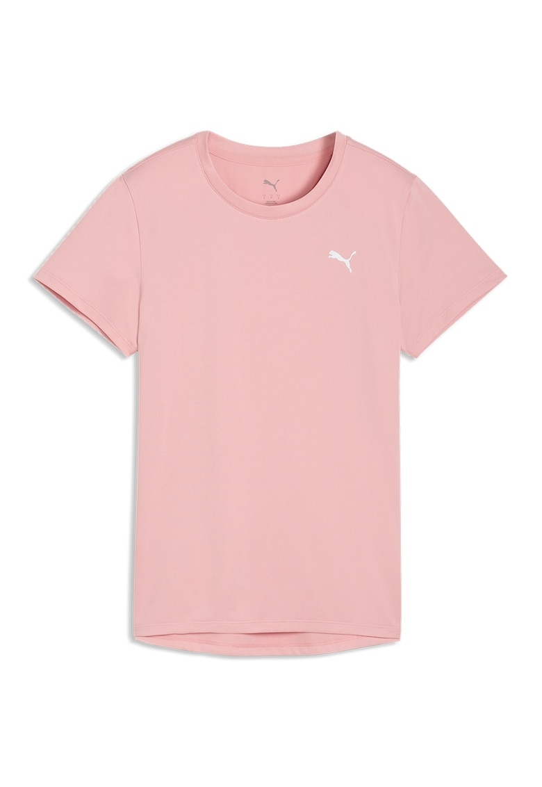 Tricou cu logo pentru fitness - Roz pastel