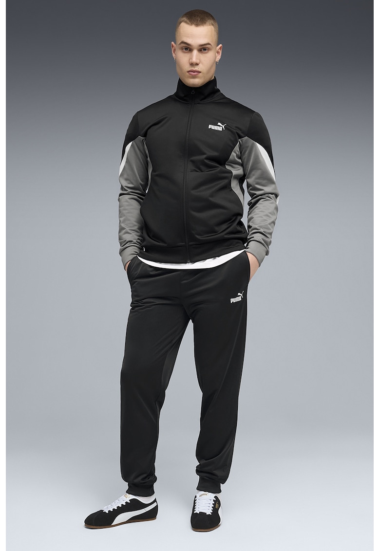 Trening regular fit cu detalii contrastante - Negru/Gri