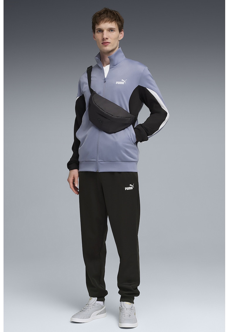 Trening regular fit cu detalii contrastante - Alb/Negru/Gri carbune