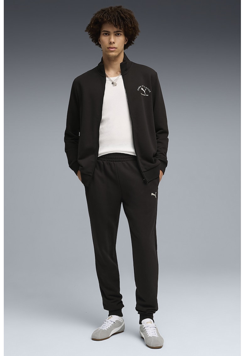 Trening din amestec de bumbac cu guler mediu