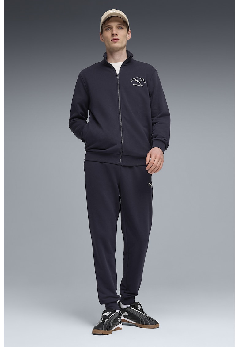 Trening din amestec de bumbac cu guler mediu