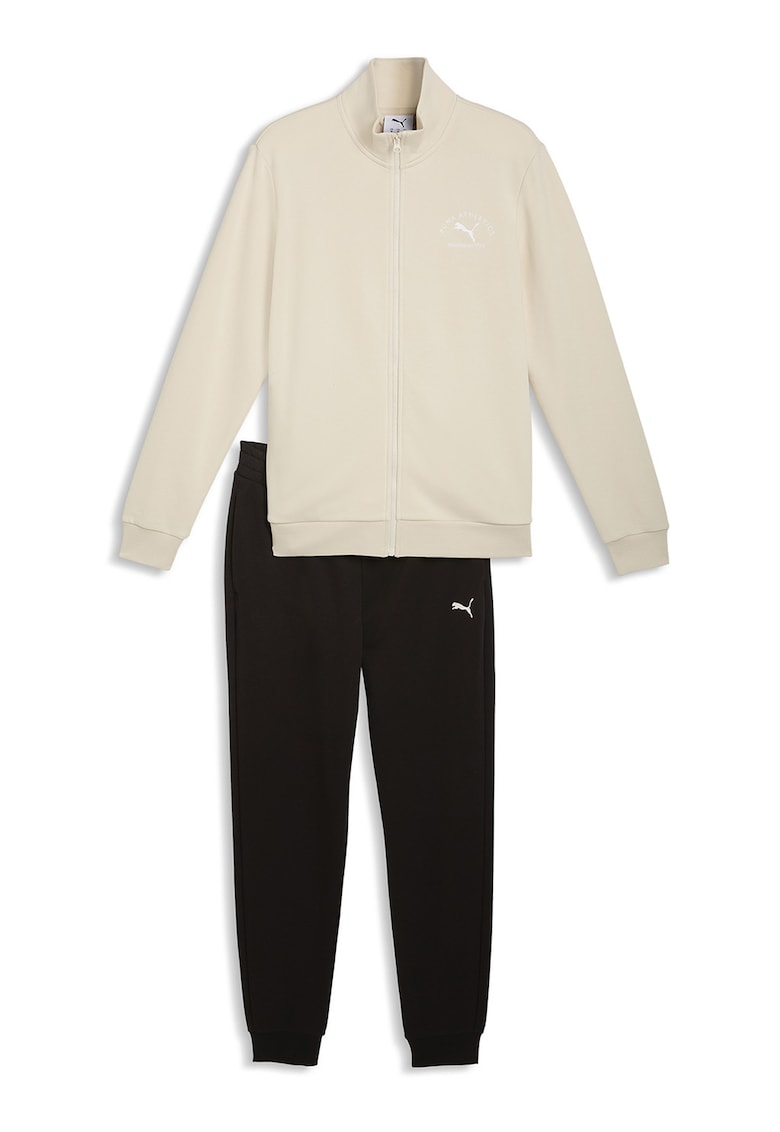 Trening din amestec de bumbac cu guler mediu