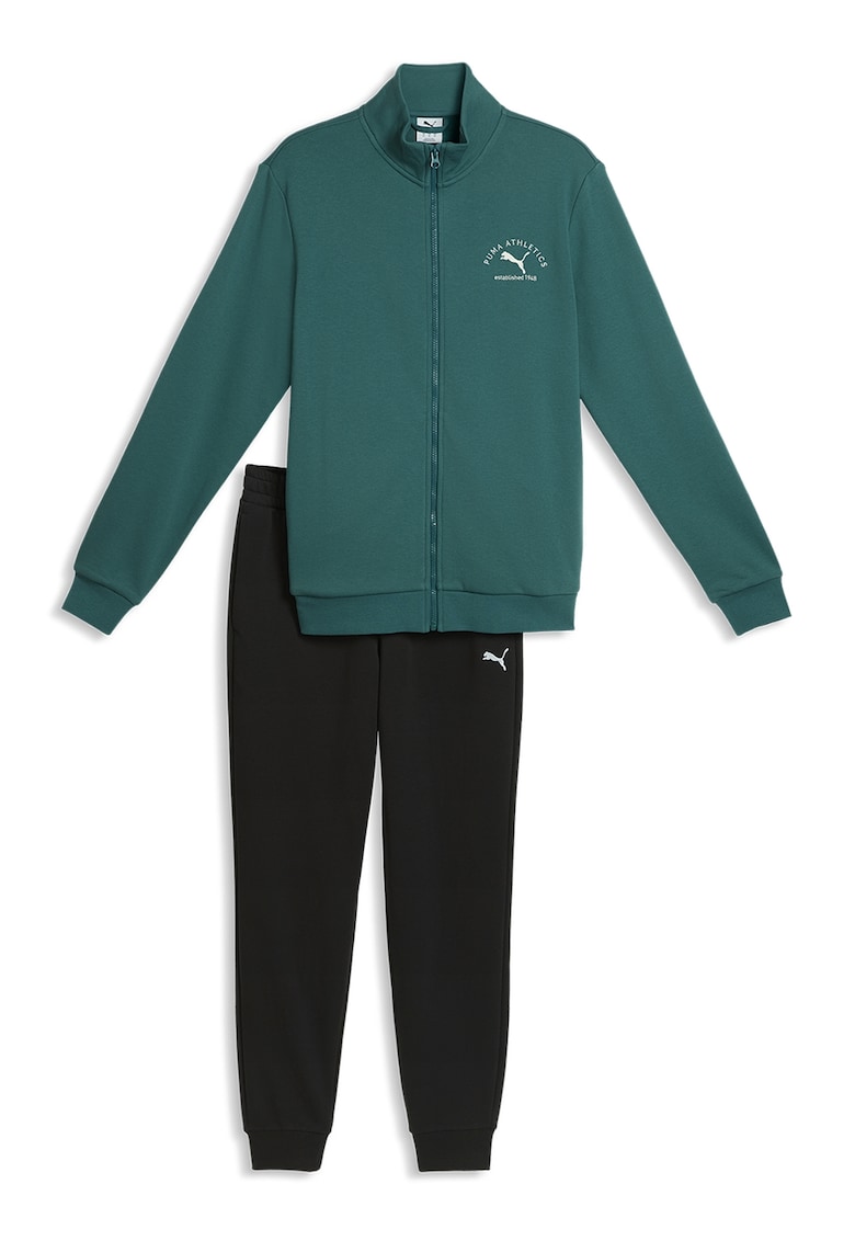 Trening din amestec de bumbac cu guler mediu